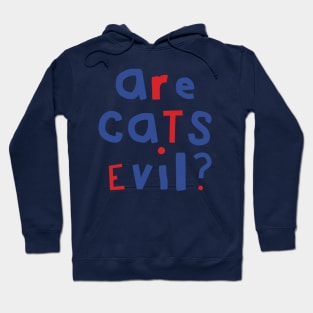Funny Question Are Cats Evil Graphic Hoodie